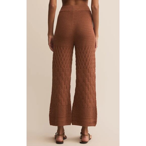 Z Supply Adia Crochet Pant - Teakwood NWT VARIOUS SIZES - Picture 3 of 6